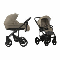Універсальна коляска 2 в 1 Bebetto Magnum (148/бежева/чорна рама)