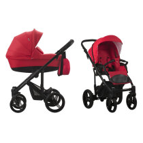 Універсальна коляска 2 в 1 Bebetto Magnum (207/червоний/чорна рама)
