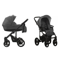 Універсальна коляска 2 в 1 Bebetto Magnum (148/бежева/чорна рама)
