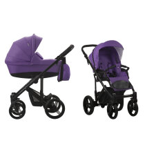 Універсальна коляска 2 в 1 Bebetto Magnum (351/бузковий/чорна рама)