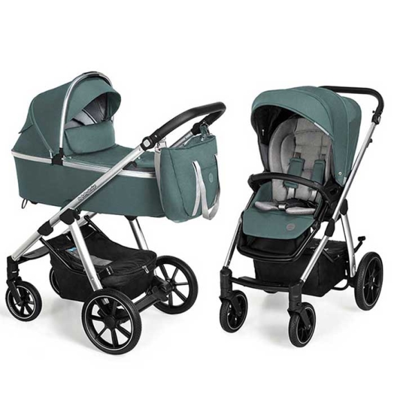 Универсальная коляска 2 в 1 Baby Design Bueno (205 - Turquoise, без вышивки) - фото | Интернет-магазин автокресел, колясок и аксессуаров для детей Avtokrisla