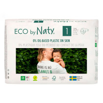 Одноразові дитячі підгузки ECO BY NATY, розмір 1, 25 шт