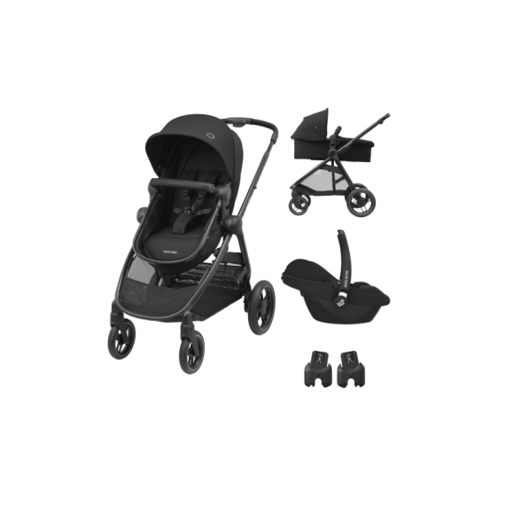 Коляска-трансформер 3 в 1 Maxi-Cosi Zelia³ Duo (Essential Black) - фото | Интернет-магазин автокресел, колясок и аксессуаров для детей Avtokrisla