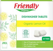 Органічні таблетки для посудомийної машини FRIENDLY ORGANIC, 25 шт