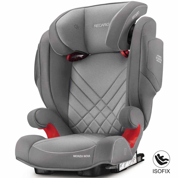 Автокресло RECARO Monza Nova 2 Seatfix (Aluminium Grey) - фото | Интернет-магазин автокресел, колясок и аксессуаров для детей Avtokrisla