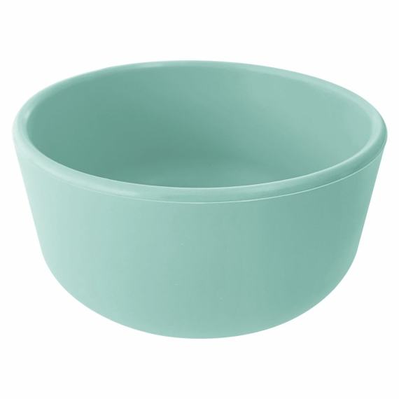 Глибока тарілка силіконова MinikOiOi Basics-Bowl (River Green) - фото | Интернет-магазин автокресел, колясок и аксессуаров для детей Avtokrisla