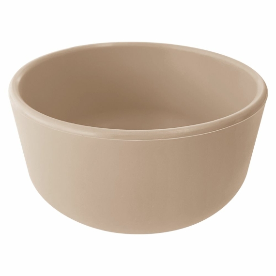 Глибока тарілка силіконова MinikOiOi Basics-Bowl (Bubble Beige) - фото | Интернет-магазин автокресел, колясок и аксессуаров для детей Avtokrisla