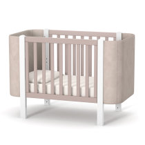 Ліжко дитяче Veres ЛД 5 Монако Велюр (капучино-білий)