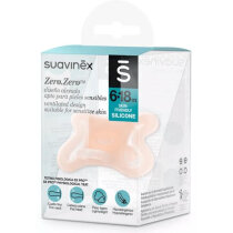 Пустушка силіконова Suavinex ZERO.ZERO, фізіологічна, 6–18 місяців (нюдова)