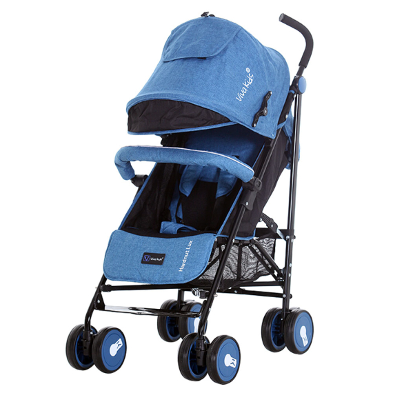Прогулянкова коляска VivaKids Hardnut Lux (синя) - фото | Интернет-магазин автокресел, колясок и аксессуаров для детей Avtokrisla
