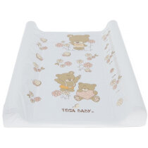 Килимок для пеленання Tega Baby Teddy Bear 70x50 см (white pearl)