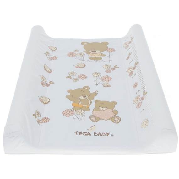 Килимок для пеленання Tega Baby Teddy Bear 70x50 см (white pearl) - фото | Интернет-магазин автокресел, колясок и аксессуаров для детей Avtokrisla