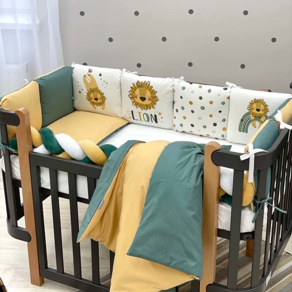 Комплект Маленька Соня Арт дизайн 120х60 см, 6 одиниць (лев) - фото | Интернет-магазин автокресел, колясок и аксессуаров для детей Avtokrisla