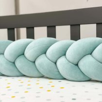 Бортики Маленька Соня Коса 120 см (темна м'ята)