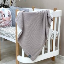 Бавовняний плед на підкладці Wellsoft Рогожка 80х100 см (мокко)