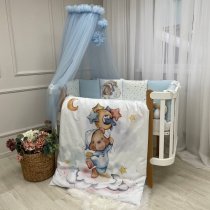 Комплект Маленька Соня Ведмедики Гаммі, 120х60 см, 6 одиниць (блакитний)