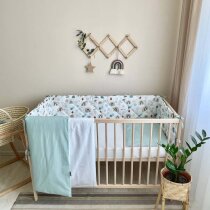 Постільний комплект Маленька Соня Baby Dream, 6 одиниць (Веселки)