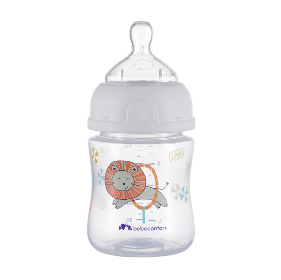 Пляшечка для годування пластикова Bebe Confort Emotion, 150 мл, 0-6 міс (біла) - фото | Интернет-магазин автокресел, колясок и аксессуаров для детей Avtokrisla