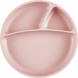 Секционная тарелка на присоске силиконовая MinikOiOi Portions (Pinky Pink)