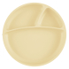 Секционная тарелка на присоске силиконовая MinikOiOi Portions (Mellow Yellow)