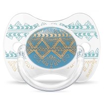 Пустушка фізіологічна Suavinex Couture, до 18 місяців (блакитна)