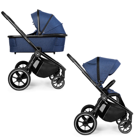 Универсальная коляска 2 в 1 Muuvo Quick 3.0 XL (Azure Blue) - фото | Интернет-магазин автокресел, колясок и аксессуаров для детей Avtokrisla