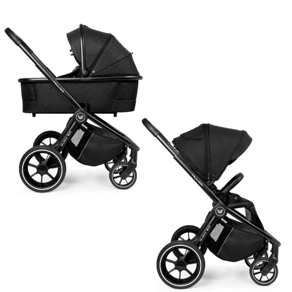 Универсальная коляска 2 в 1 Muuvo Quick 3.0 XL (Jet Black) - фото | Интернет-магазин автокресел, колясок и аксессуаров для детей Avtokrisla