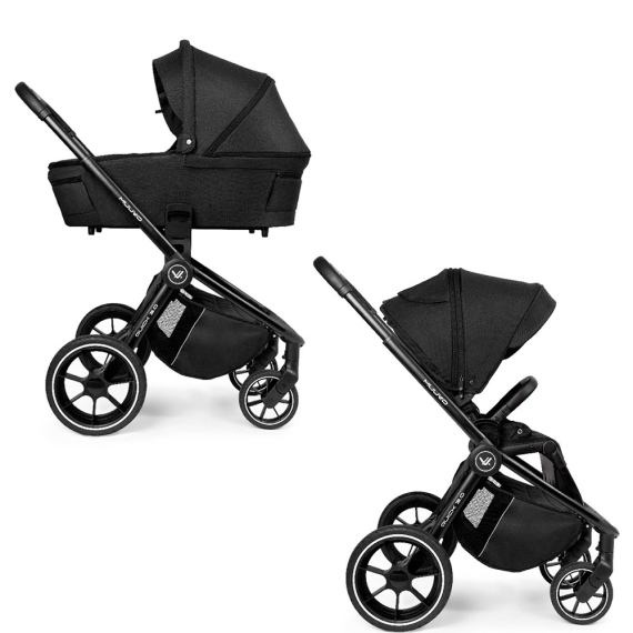 Универсальная коляска 2 в 1 Muuvo Quick 3.0 (Jet Black) - фото | Интернет-магазин автокресел, колясок и аксессуаров для детей Avtokrisla