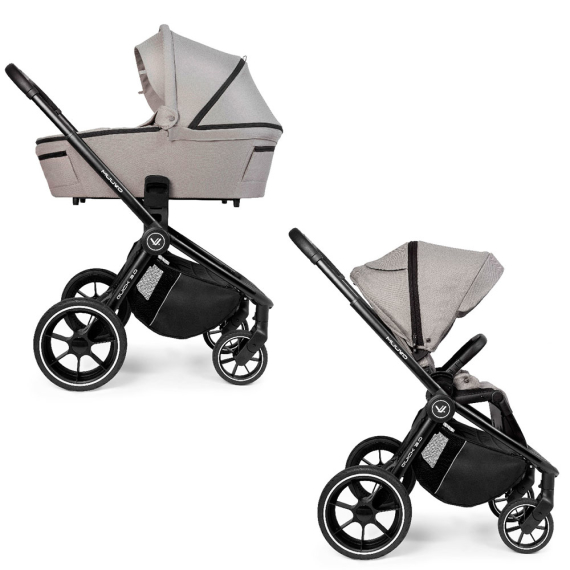 Универсальная коляска 2 в 1 Muuvo Quick 3.0 (Steel Grey) - фото | Интернет-магазин автокресел, колясок и аксессуаров для детей Avtokrisla