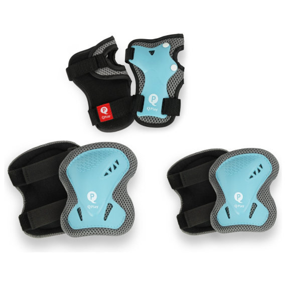Захист Qplay Safety Pads SP-01 для колін, ліктів та зап'ясть S (Blue) - фото | Интернет-магазин автокресел, колясок и аксессуаров для детей Avtokrisla