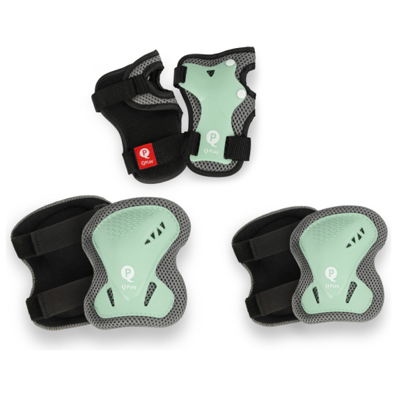 Захист Qplay Safety Pads SP-01 для колін, ліктів та зап'ясть S (Green) - фото | Интернет-магазин автокресел, колясок и аксессуаров для детей Avtokrisla