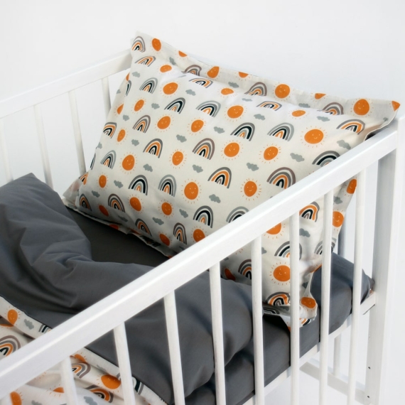 Комплект постільної білизни для немовлят Люлі Радуги, 3 единицы - фото | Интернет-магазин автокресел, колясок и аксессуаров для детей Avtokrisla