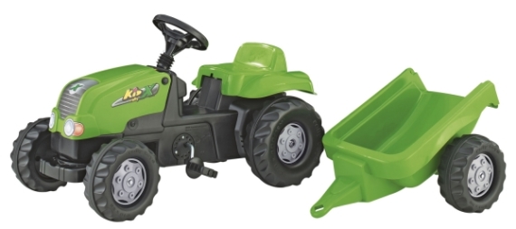 Трактор с прицепом Rolly Toys rollyKid-X - фото | Интернет-магазин автокресел, колясок и аксессуаров для детей Avtokrisla