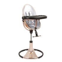 Стільчик для годування Bloom Fresco з вкладишем з екошкіри (Rose Gold / Lunar Silver)