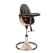Стільчик для годування Bloom Fresco з вкладишем з екошкіри (Rose Gold / Midnight Black)