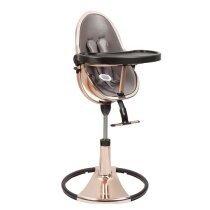 Стільчик для годування Bloom Fresco з вкладишем з екошкіри (Rose Gold / Snakeskin Grey)