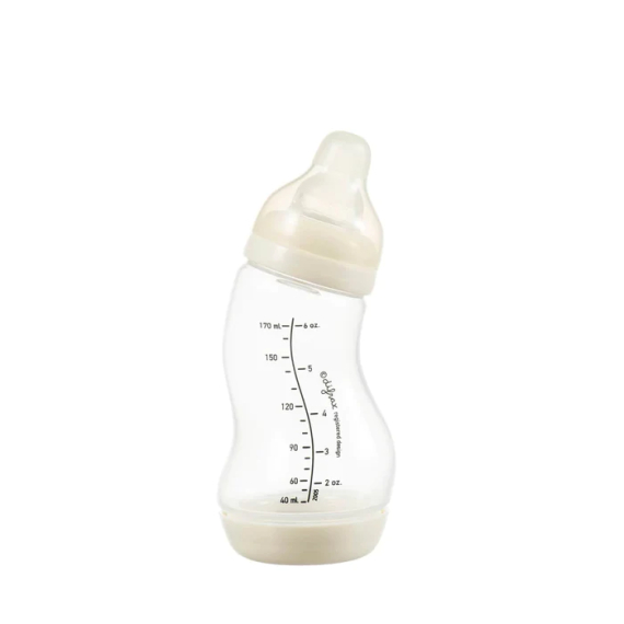 Антиколікова пляшечка для годування Difrax S-bottle Natural із силіконовою соскою, 170 мл (Popcorn) - фото | Интернет-магазин автокресел, колясок и аксессуаров для детей Avtokrisla
