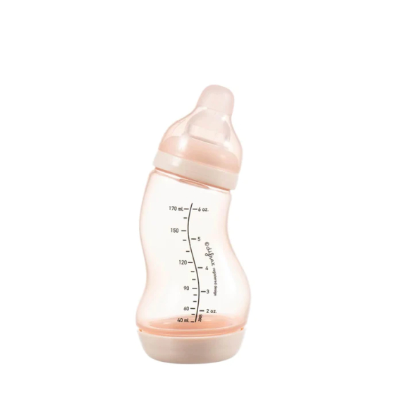 Антиколиковая бутылочка для кормления Difrax S-bottle Natural с силиконовой соской, 170 мл (Blossom) - фото | Интернет-магазин автокресел, колясок и аксессуаров для детей Avtokrisla