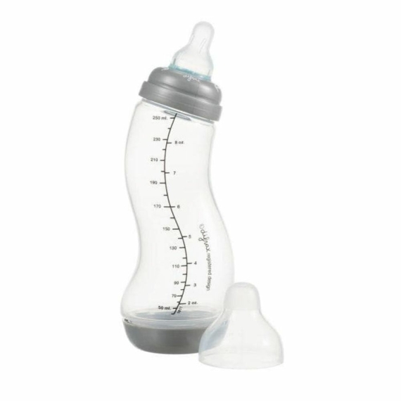 Антиколиковая бутылочка с силиконовой соской Difrax Variflow 1-2-3 Natural (250 мл) - фото | Интернет-магазин автокресел, колясок и аксессуаров для детей Avtokrisla