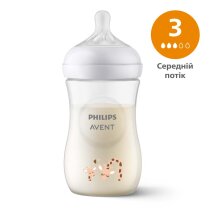 Пляшечка для годування Philips AVENT Natural, природний потік, 260 мл (Жирафа)