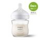 Пляшечка для годування скляна Philips AVENT Natural, природний потік, 120 мл