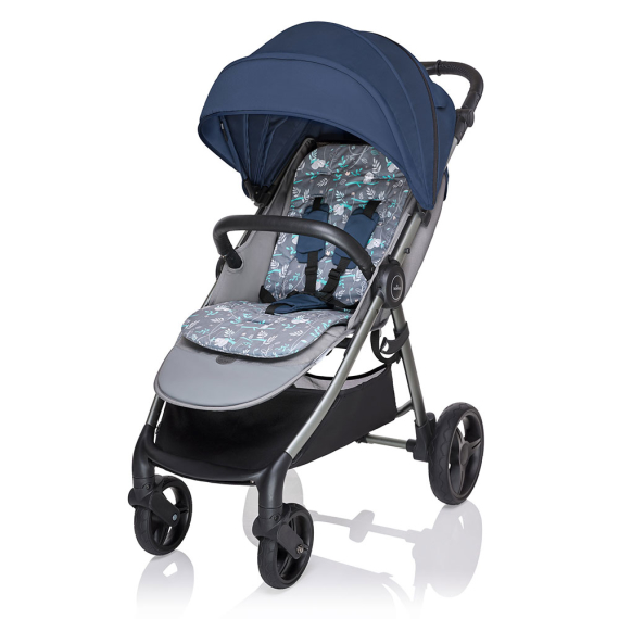 Прогулянкова коляска Baby Design Wave (03 Navy) - фото | Интернет-магазин автокресел, колясок и аксессуаров для детей Avtokrisla
