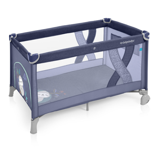 Детская кроватка Baby Design Simple (03 Blue) - фото | Интернет-магазин автокресел, колясок и аксессуаров для детей Avtokrisla