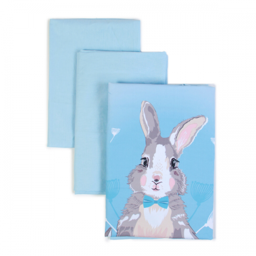 Сменный постельный комплект Верес Summer Bunny Blue (3 ед.) - фото | Интернет-магазин автокресел, колясок и аксессуаров для детей Avtokrisla