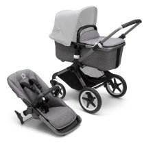 Універсальна коляска 2 в 1 Bugaboo Fox 3 без капюшона (Graphite/Grey Melange)