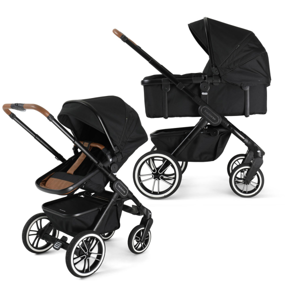 Универсальная коляска 2 в 1 Teutonia TRIO (Urban Black) - фото | Интернет-магазин автокресел, колясок и аксессуаров для детей Avtokrisla