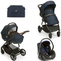 Універсальна коляска 3 в 1 CAM TECHNO SOUL (синій/чорний)