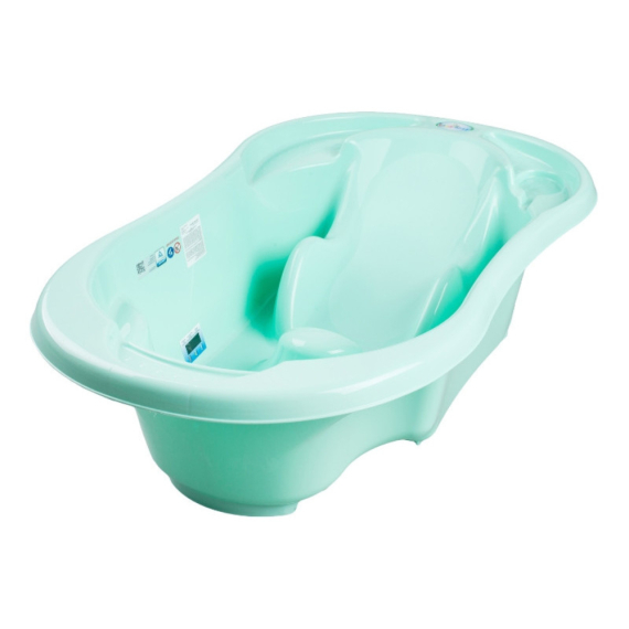 Ванна дитяча Tega Baby Anatomic Comfort 2 в 1 (light green) - фото | Интернет-магазин автокресел, колясок и аксессуаров для детей Avtokrisla