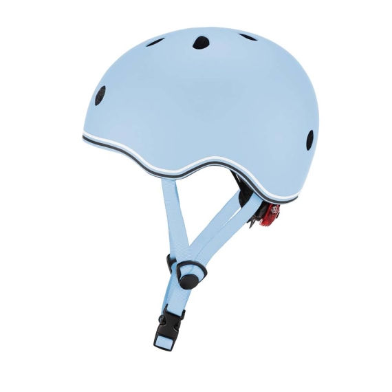 Шлем защитный детский Globber Evo Lights с фонариком, размер XXS/XS (пастельный синий) - фото | Интернет-магазин автокресел, колясок и аксессуаров для детей Avtokrisla
