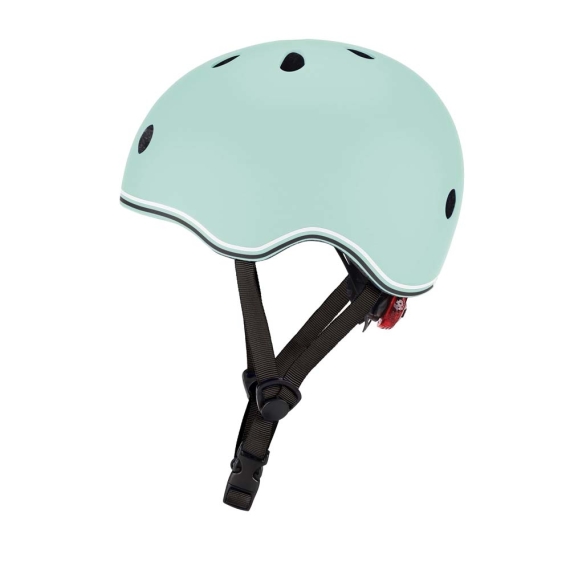 Шлем защитный детский Globber Evo Lights с фонариком, размер XXS/XS (пастельный зеленый) - фото | Интернет-магазин автокресел, колясок и аксессуаров для детей Avtokrisla
